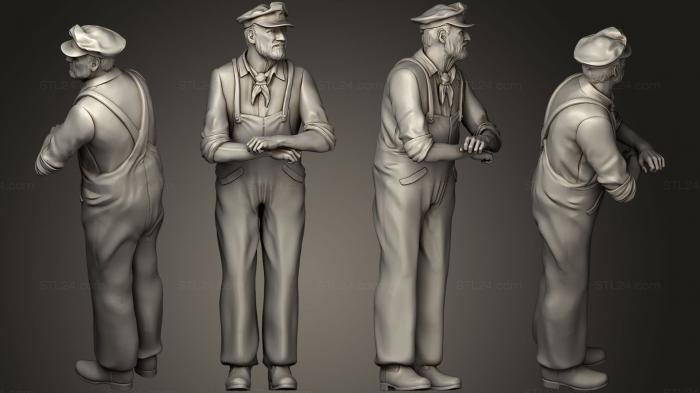 Figurines of people (staff passengers07, STKH_0185) 3D models for cnc